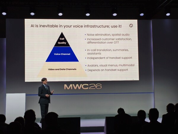 Andy Hicks releasing voice evolution white paper at MWC 2026